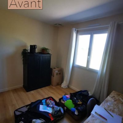 Image montrant un bureau et chambre d'appoint avant décoration